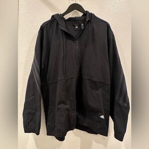 Adidas Men's XL Black Windbreaker Jacket